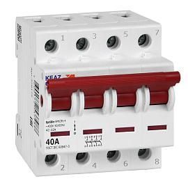 Выключатель нагрузки 40А 4П четырехполюсный OptiDin BM63PL-440-УХЛ3 (ВМ63PL) 328175 КЭАЗ от поставщика КабельСпецСтрой Выключатель нагрузки 40А 4П четырехполюсный OptiDin BM63PL-440-УХЛ3 (ВМ63PL) 328175 КЭАЗ от поставщика КабельСпецСтрой