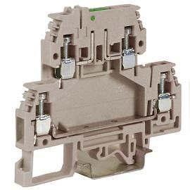 DKC ZDS400GR DSS4/GR, зажим с 2 уровнями, верхний разъединяемый 4 кв.мм серый от поставщика КабельСпецСтрой