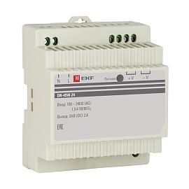 Блок питания 24В DR-45W-24 EKF PROxima от поставщика КабельСпецСтрой Блок питания 24В DR-45W-24 EKF PROxima от поставщика КабельСпецСтрой