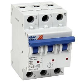 Выключатель автоматический 4А 3П трехполюсный характеристика D 6kA BM63 OptiDin 260815 КЭАЗ от поставщика КабельСпецСтрой Выключатель автоматический 4А 3П трехполюсный характеристика D 6kA BM63 OptiDin 260815 КЭАЗ от поставщика КабельСпецСтрой